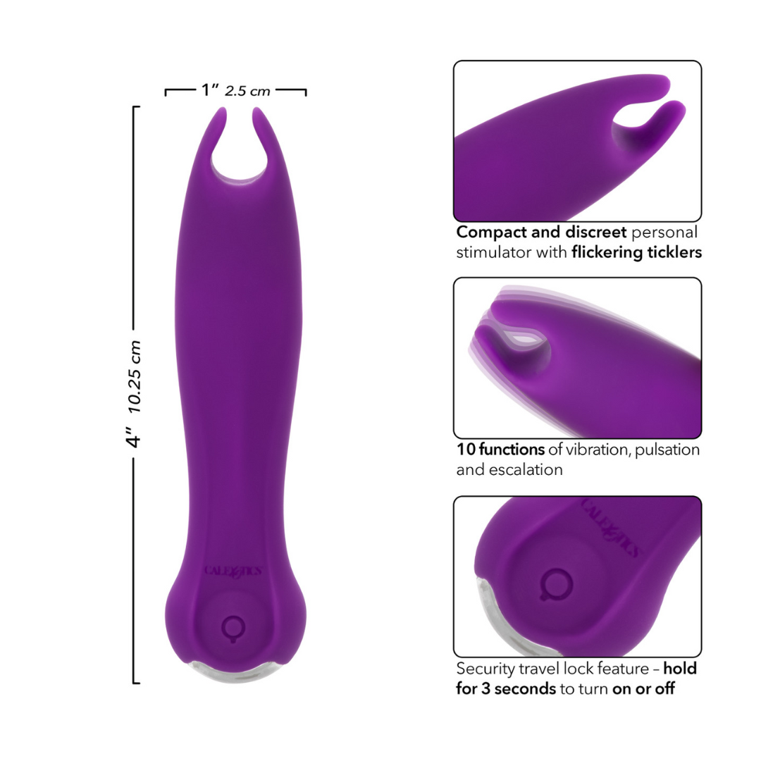 Kyst Compact Rechargeable Vibrating Teaser - Purple