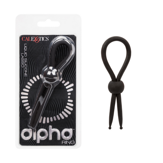 Alpha Ring Liquid Silicone Lasso - Black