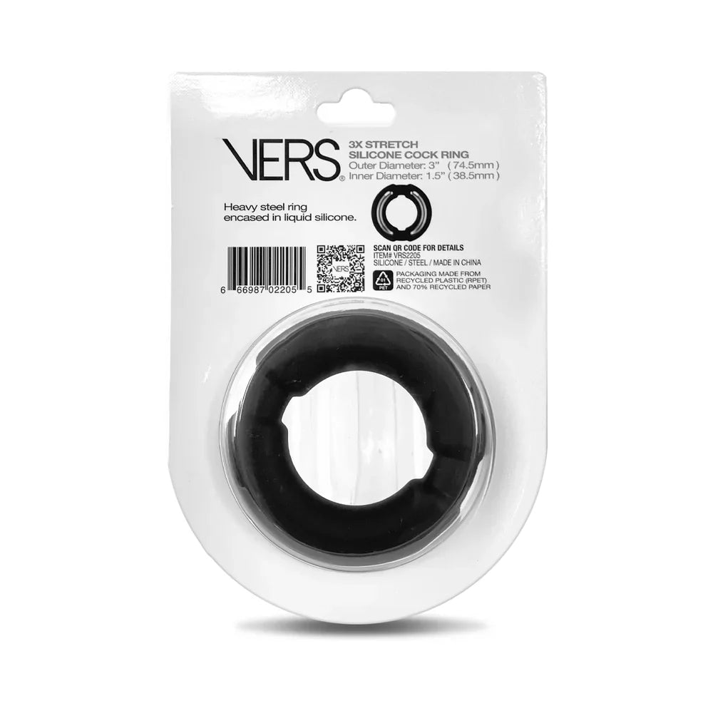 VERS Steel Weighted 3X Stretch Silicone C-Ring