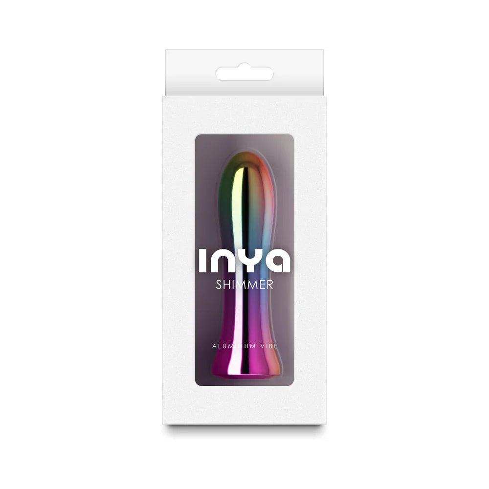 INYA Shimmer Metallic Multicolor Aluminum Rechargeable Vibrator