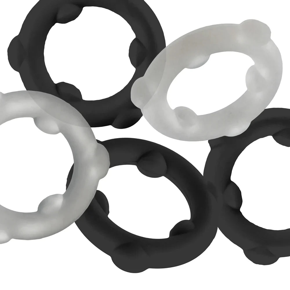 Oxballs Gearheads 5-Pack Spinner Rings Black/Opaque