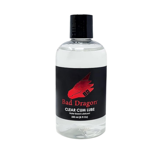 Bad Dragon Cum Lube CLEAR - Water Based Lubricant - 8 oz (250 mL)