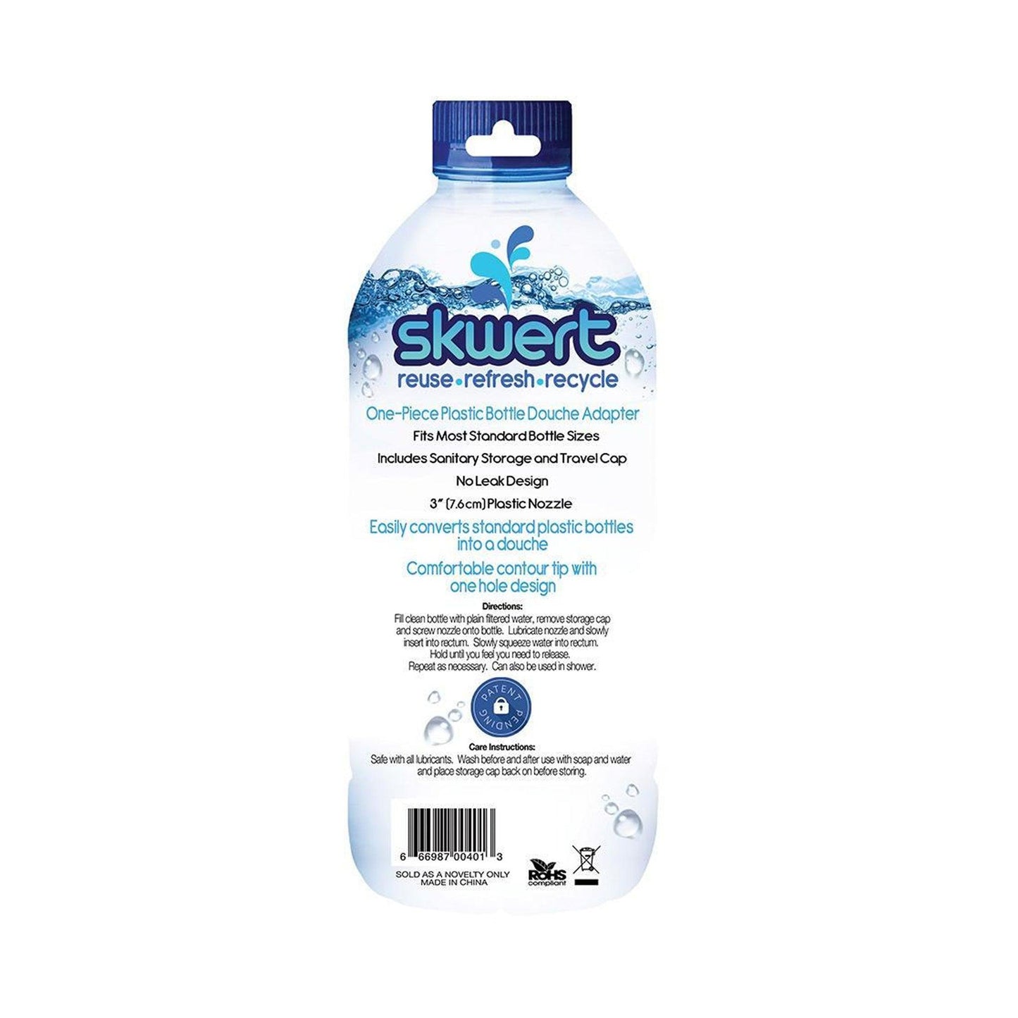 Boneyard Skwert 1 Piece Water Bottle Enema Adapter