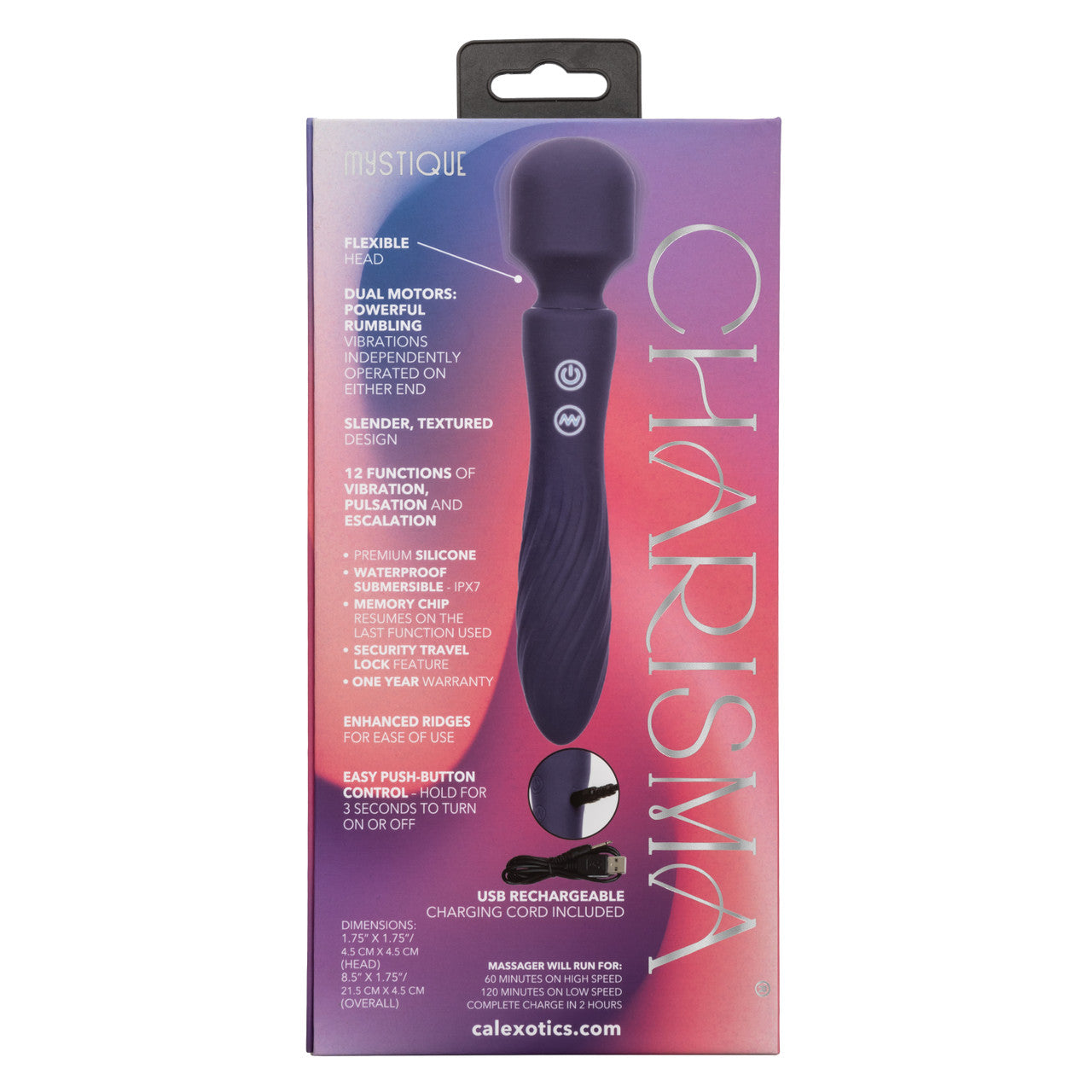 Charisma Mystique Rechargeable Dual Motor Wand
