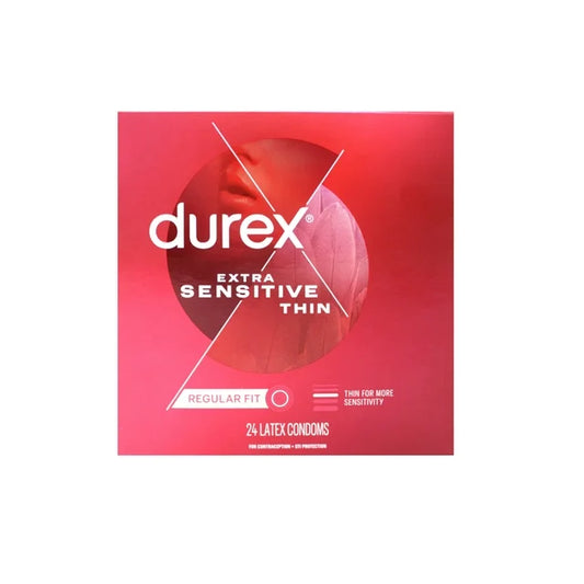 Durex Extra Sensitive Thin Condoms 24-Pack | sexlube.com