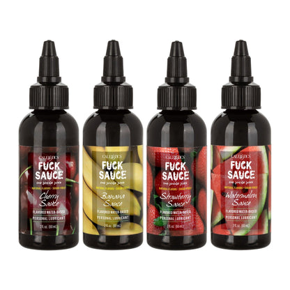 Fuck Sauce Flavored Water-Based Personal Lubricant Variety 4 Pack 2oz (60 mL) - sexlube.com