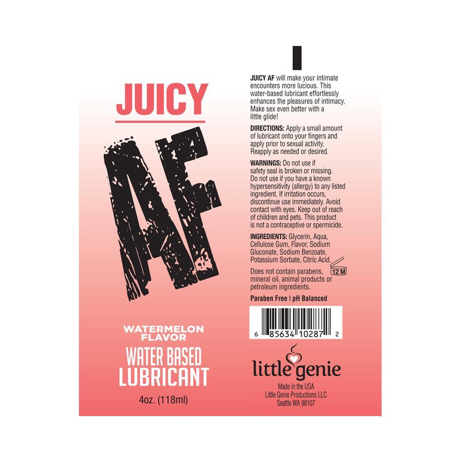 Juicy AF Flavored Water Based Lubricants 4 oz (118 mL) - 3 Juicy Flavores