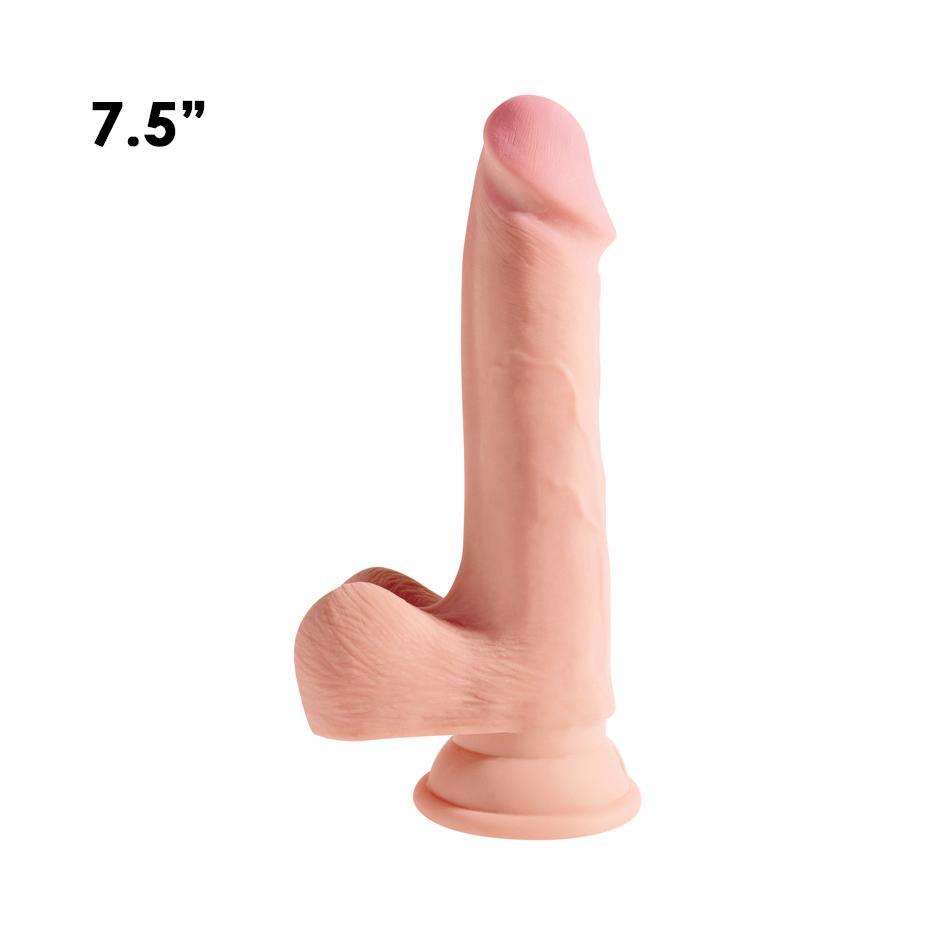 King Cock Plus Triple Density Cock - Flesh - 4 Sizes! - CheapLubes.com