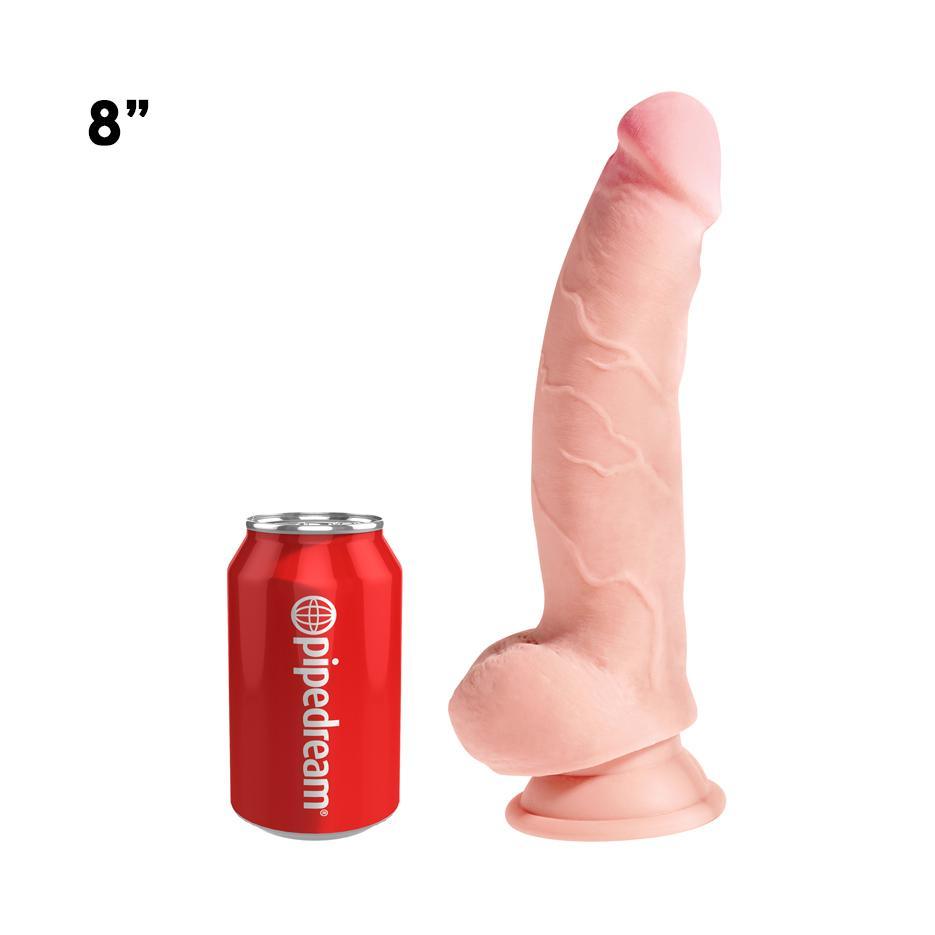 King Cock Plus Triple Density Cock - Flesh - 4 Sizes! - CheapLubes.com