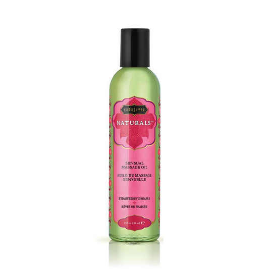 Kama Sutra Natural Massage Oils - Strawberry Dreams 8 oz (200 ml) - sexlube.com