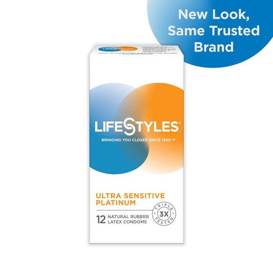 LifeStyles Ultra Sensitve Platinum - 12pk - sexlube.com