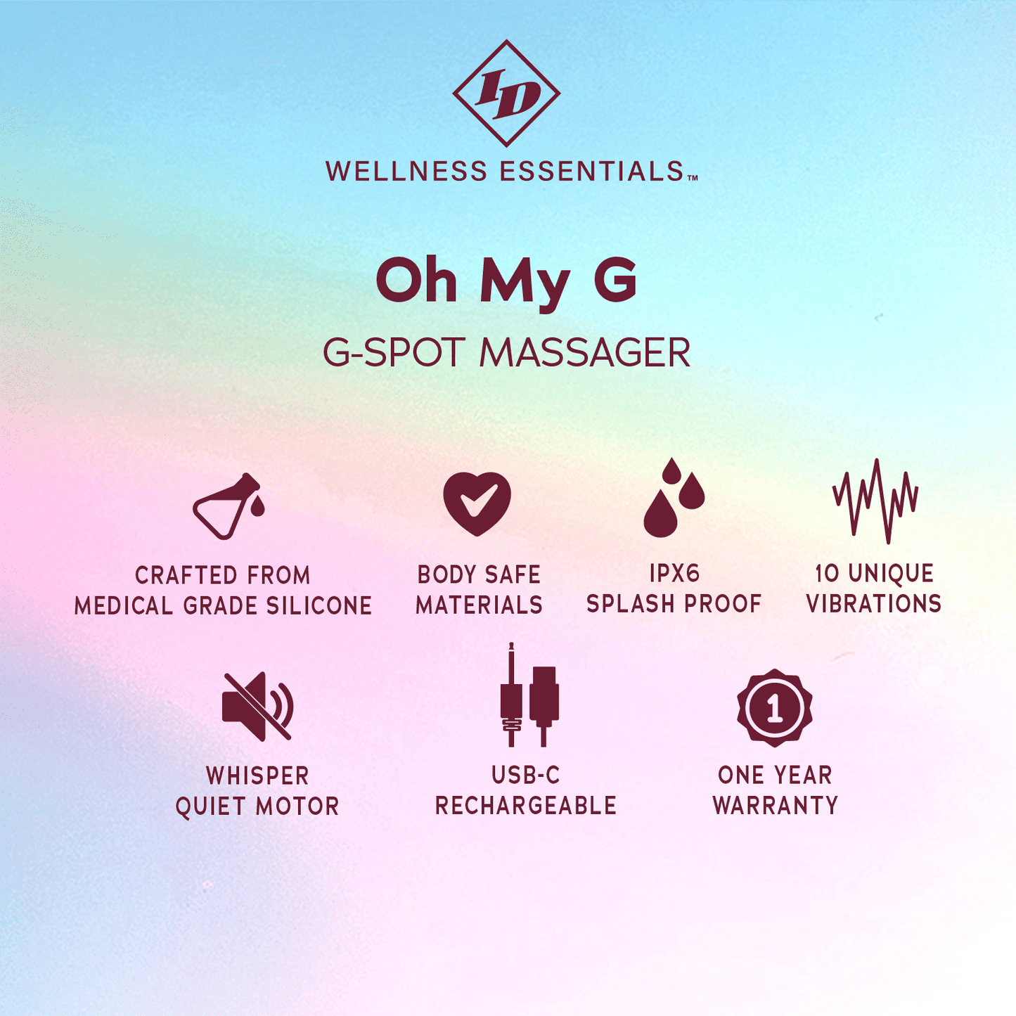 ID Wellness Essentials - Oh My G G-Spot Massager - Blue