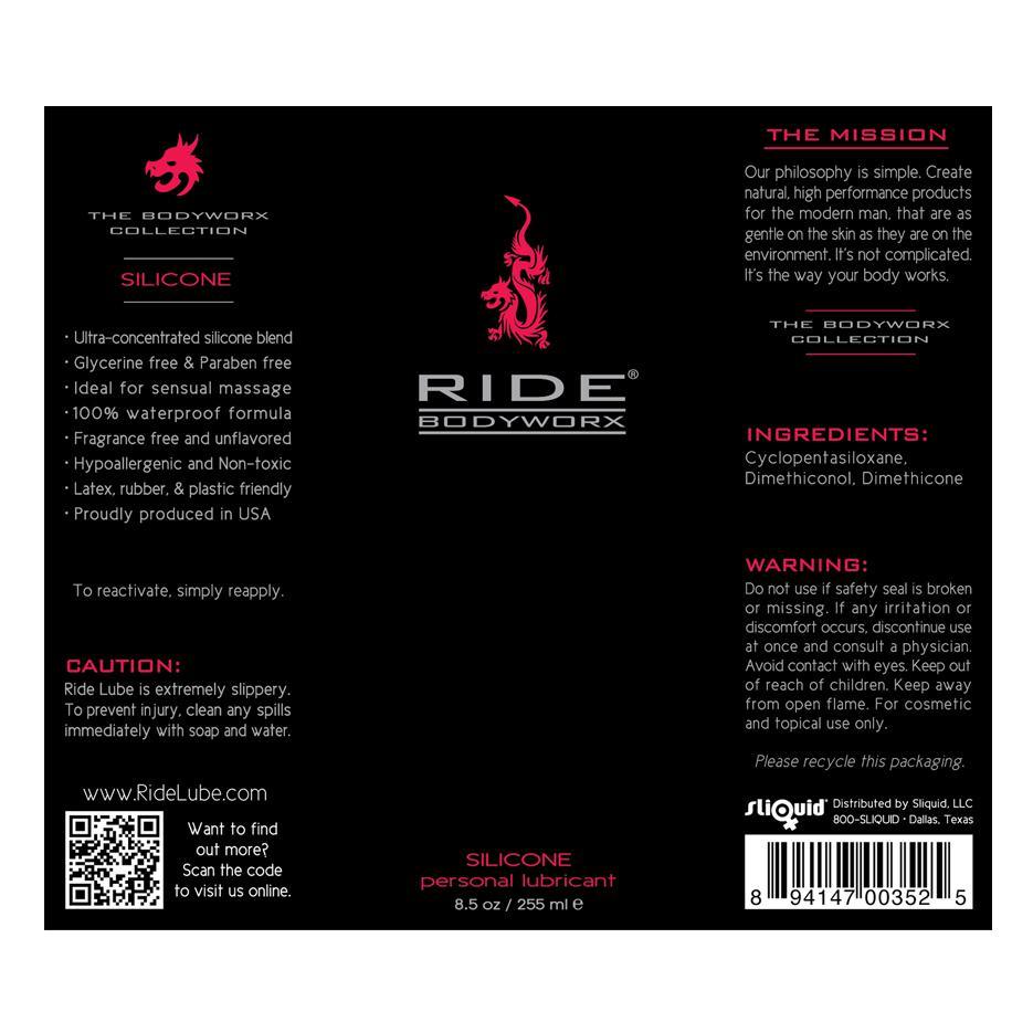 Ride Bodyworx Silicone Based Lubricant - sexlube.com