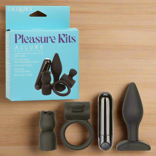Pleasure Kits Allure - Rechargeable Bullet, Ring, Probe, & Teaser