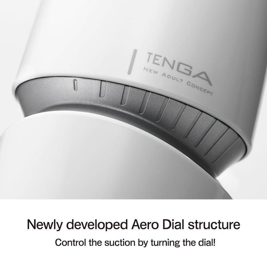 TENGA AERO Silver Ring Reusable Masterbator w/ Suction Dial