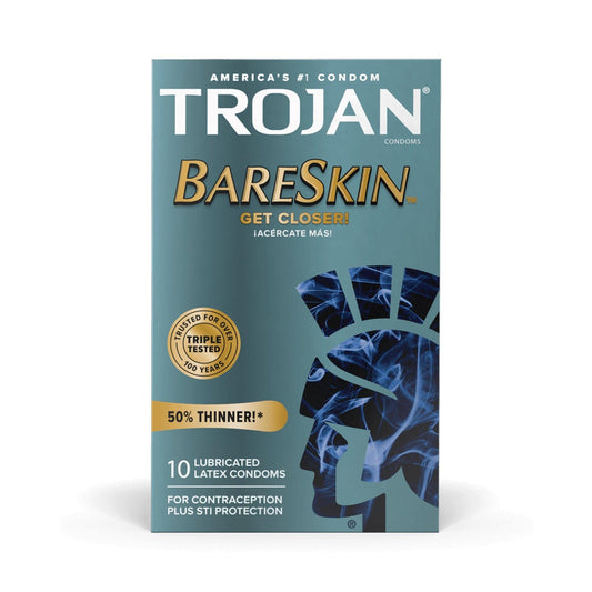 Trojan BareSkin 10 Pk - sexlube.com
