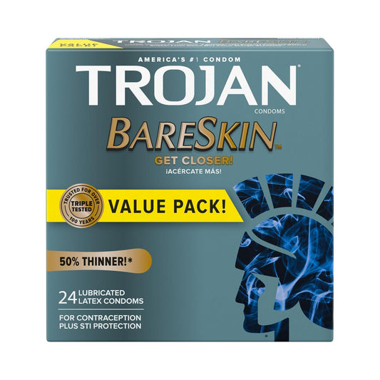 Trojan BareSkin Condoms 24 Pk - sexlube.com