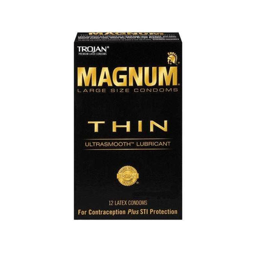 Trojan Magnum THIN 12 Pk - sexlube.com