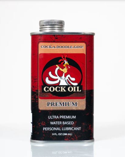COCK OIL Ultra Premium WATER BASED Lubricant - 9 OZ METAL CAN