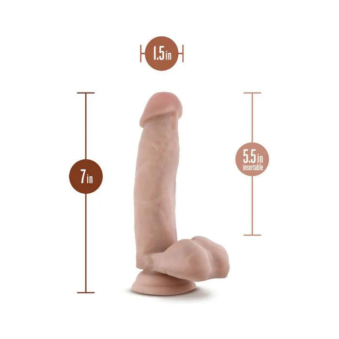 Dr. Skin - Dr. Mark 7 Inch Dildo - Beige - CheapLubes.com
