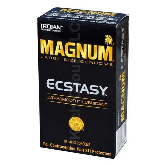 Trojan Magnum Ecstasy 10 Pk - sexlube.com
