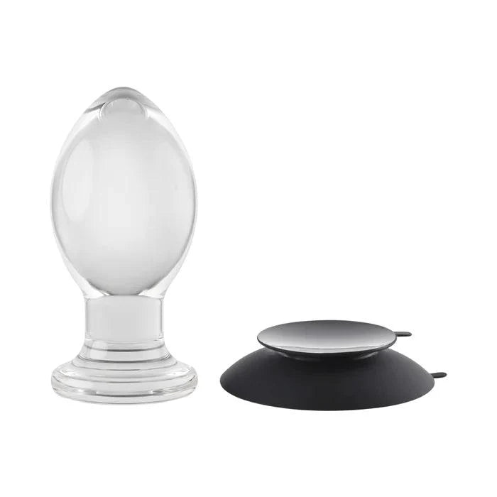 Gender X Crystal Ball Suction Cup Anal Plug - Clear