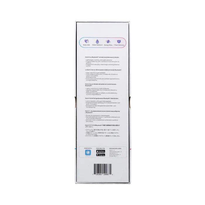 Lovense Domi 2 Bluetooth Programmable Wand Vibrator - Black - CheapLubes.com