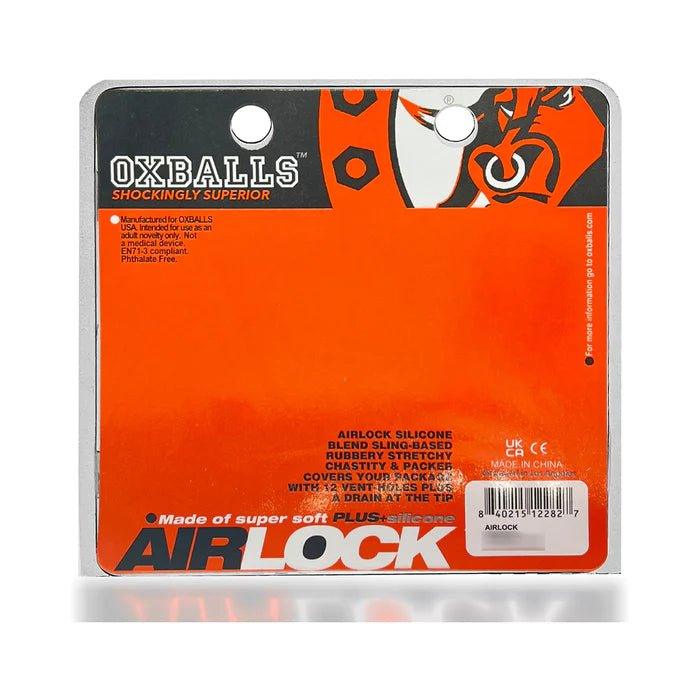 OxBalls Airlock Air Vent Silicone Chastity & Packer Clear - CheapLubes.com