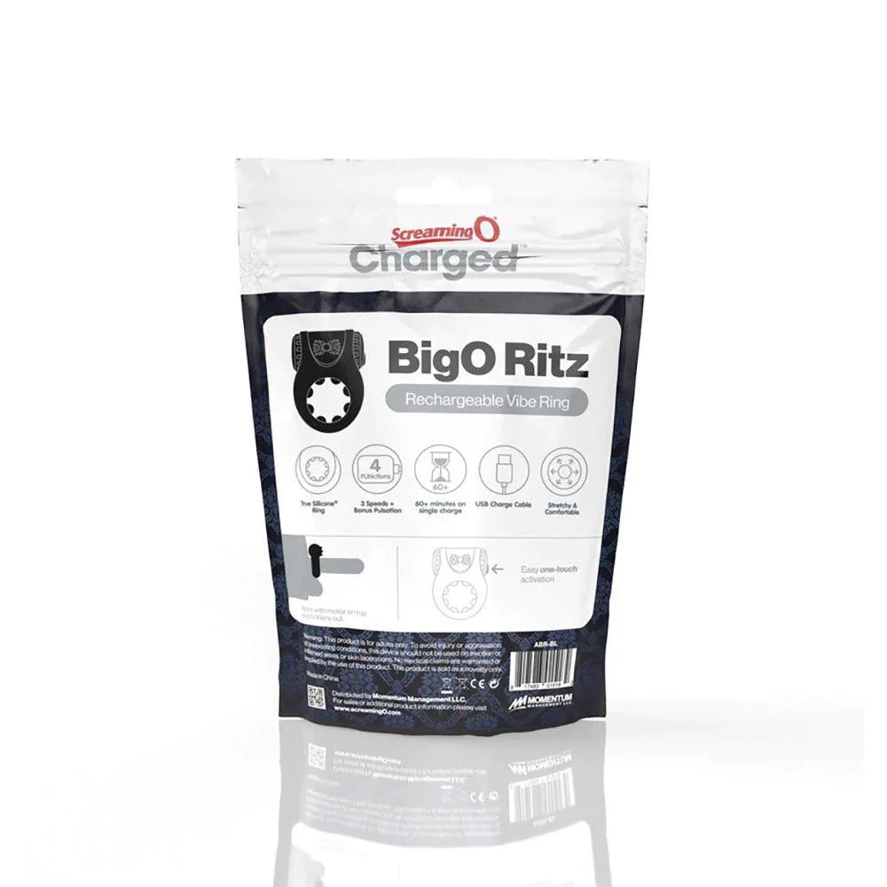 Screaming O Charged - Big O Ritz Vibrating C-Ring - Rechargeable