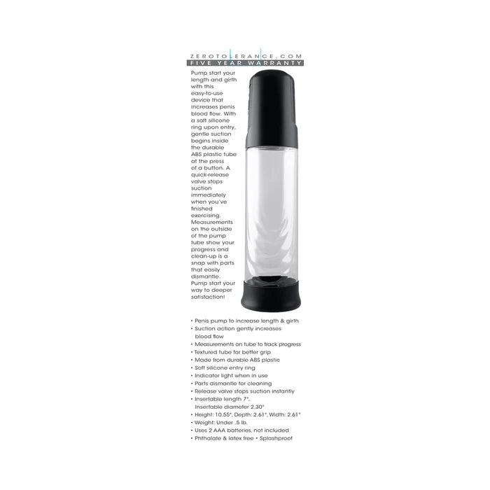 Zero Tolerance - Pump Start - Black - CheapLubes.com