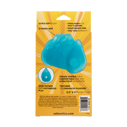 Pop Sock! Grip-N-Stroke Small Male Masturbator - Blue