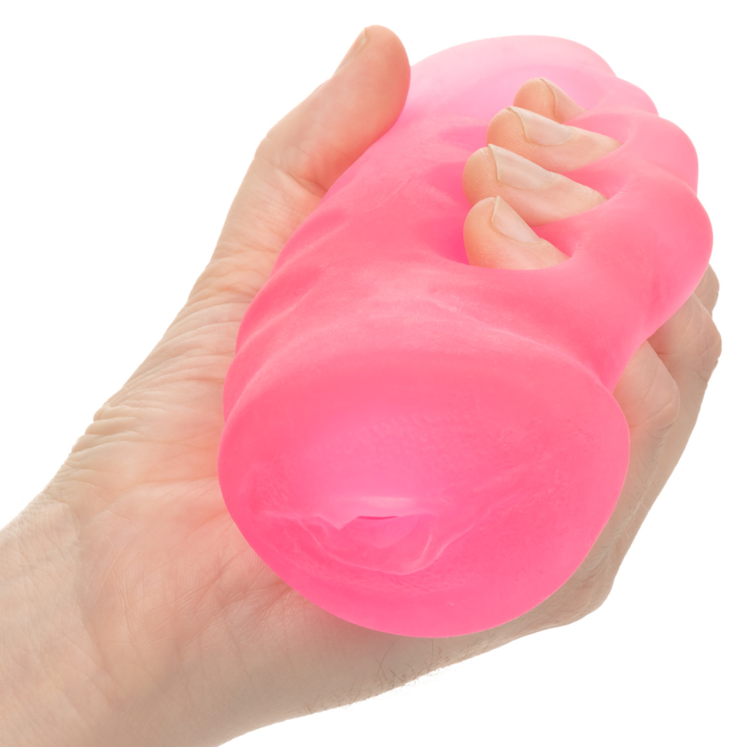 Pop Sock! Grip-N-Stroke Male Masturbator - Large Pink