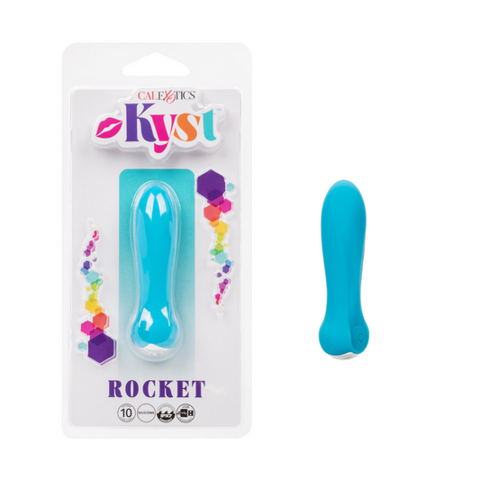 Kyst Compact Rechargeable Vibrating Rocket - Blue