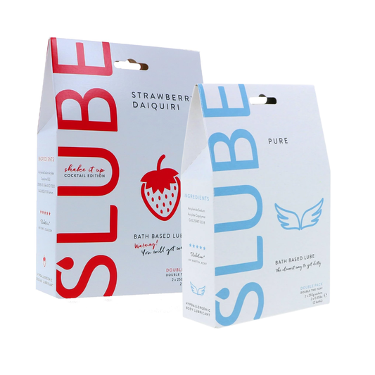 Slube Pure Bath Based Lube 2 x 250g Sachets for 2 baths - Double Pack