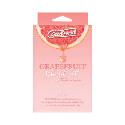 GoodHead Grapefruit Blowjob Set Yellow Pink