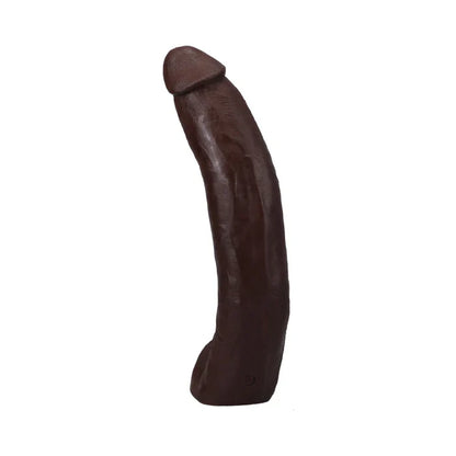 Dredd ULTRASKYN realistic chocolate-colored cock with Vac-U-Lock suction cup, 13.5-inch dual density material.