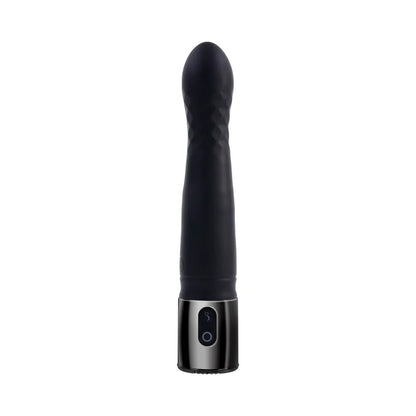 Playboy Pleasure Zone Rechargeable Thrusting Vibrator with Diamond Texture and 10-Speed Black Design