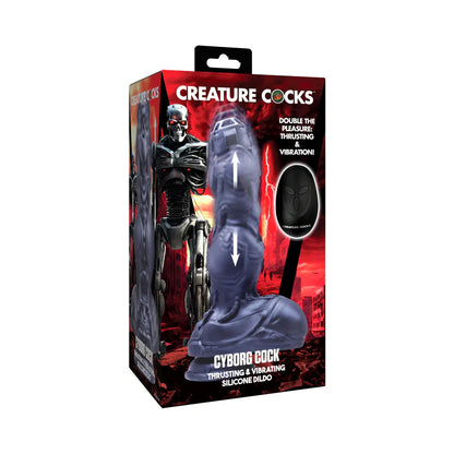 Creature Cocks Cyborg Rechargeable Thrusting Silicone Dildo W/Remote