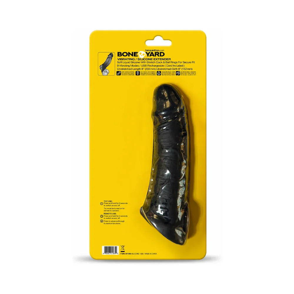 Boneyard Rechargable Vibrating Penis Extender - Remote Control