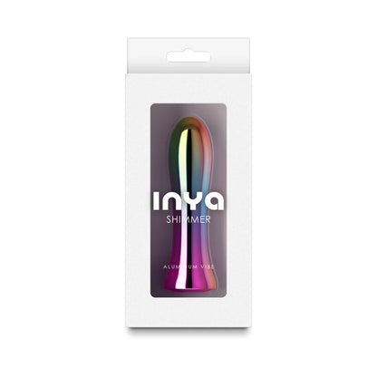 INYA Shimmer Metallic Multicolor Aluminum Rechargeable Vibrator