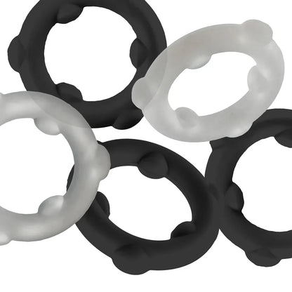 Oxballs Gearheads 5-Pack Spinner Rings Black/Opaque
