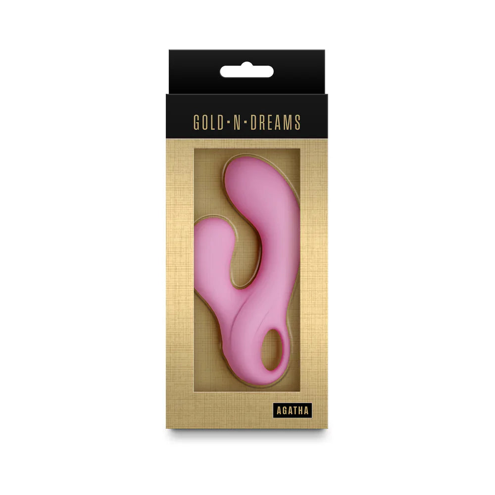 Gold-n-Dreams Agatha Rechargable Vibrating Rabbit - Pink