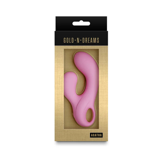 Gold-n-Dreams Agatha Rechargable Vibrating Rabbit - Pink