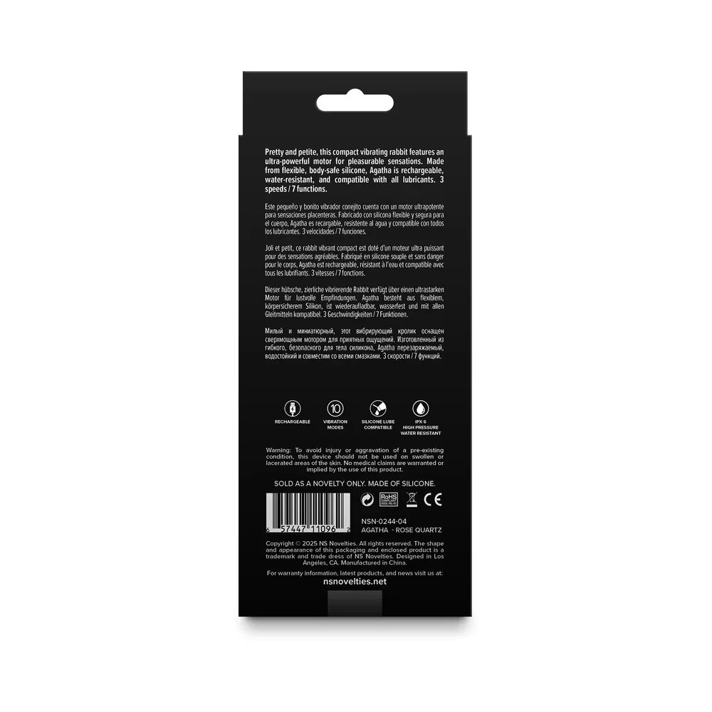 Gold-n-Dreams Agatha Rechargable Vibrating Rabbit - Pink