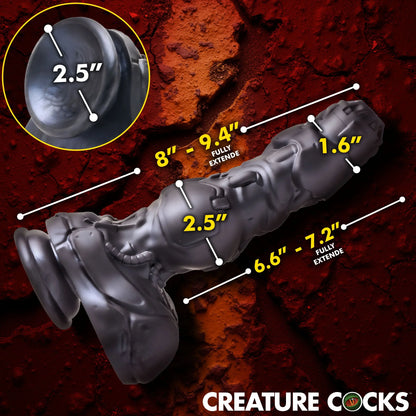 Creature Cocks Cyborg Rechargeable Thrusting Silicone Dildo W/Remote