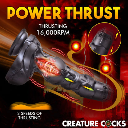 Creature Cocks Cyborg Rechargeable Thrusting Silicone Dildo W/Remote