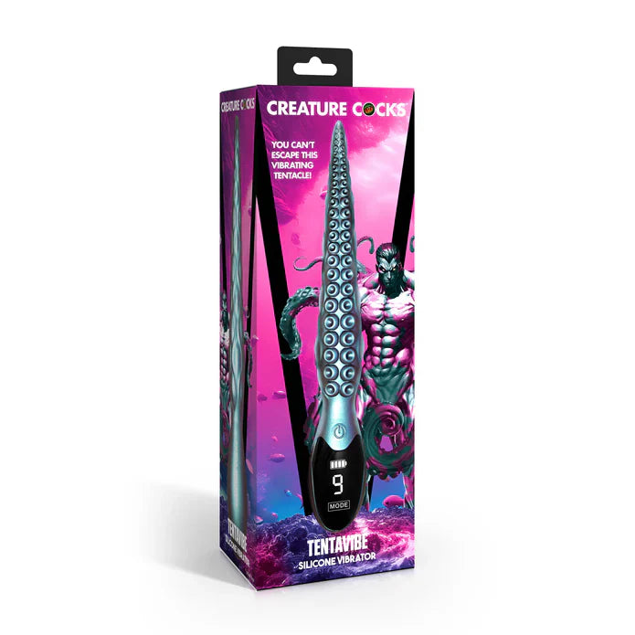 Creature Cocks Tentavibe Rechargable Silicone Vibrator with Display