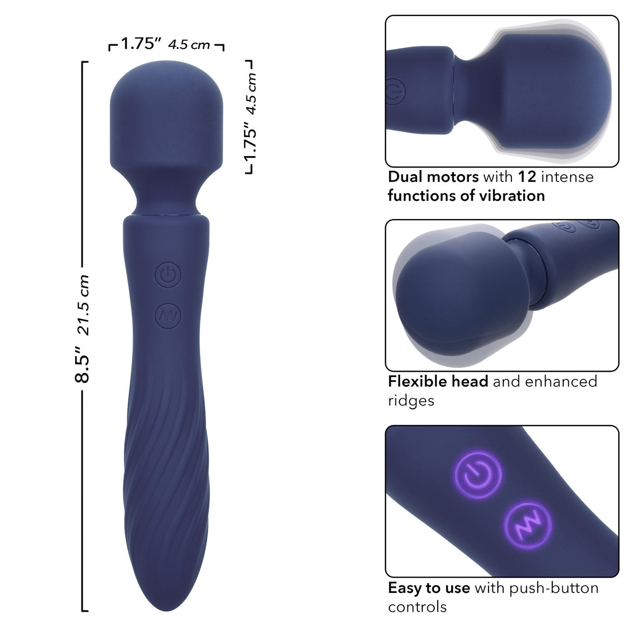 Charisma Mystique Rechargeable Dual Motor Wand