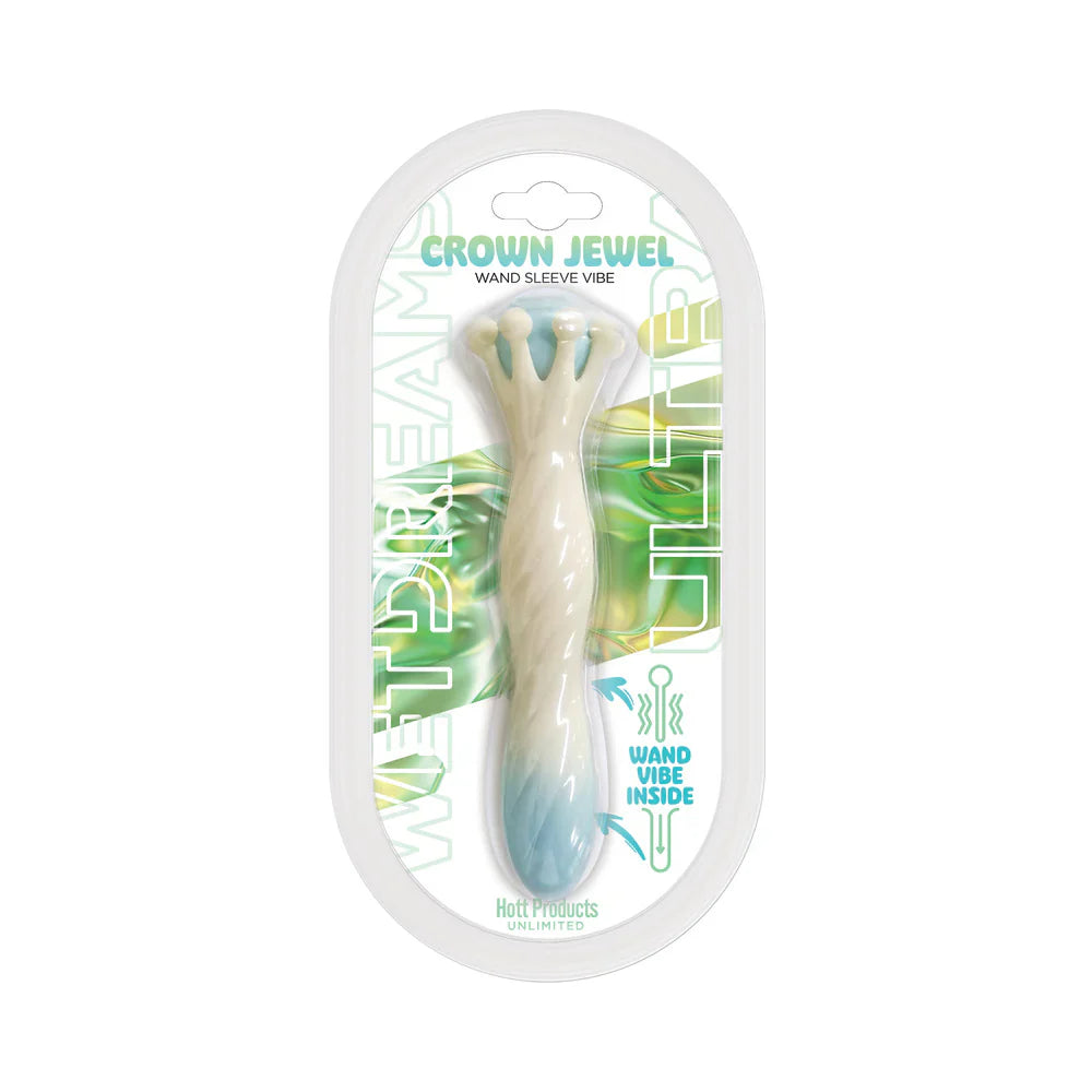Wet Dreams Ultra Crown Jewel Liquid Silicone Sceptor Sleeve Vibe - Rechargeable