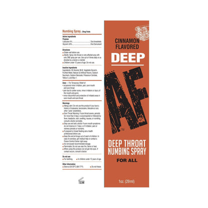 Deep AF Deep Throat Numbing Spray for All 1 oz (29 mL) - 2 Flavors to Choose From